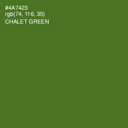 #4A7423 - Chalet Green Color Image